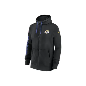 Nike Los Angeles Rams Sideline Team Issue Club Men's Nike Full Zip Hoodie