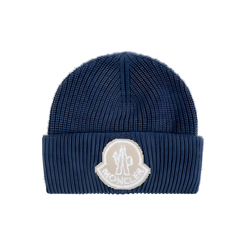 Moncler Classic Logo Embroidered Beanie-0