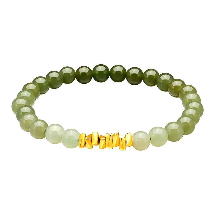 Mokinggran Hetian Jade Bracelets Pale Greenish White Jade Women's-0