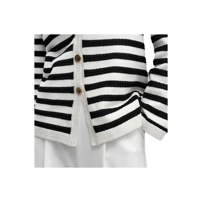 KARL LAGERFELD Knitwear Women's Black White-4
