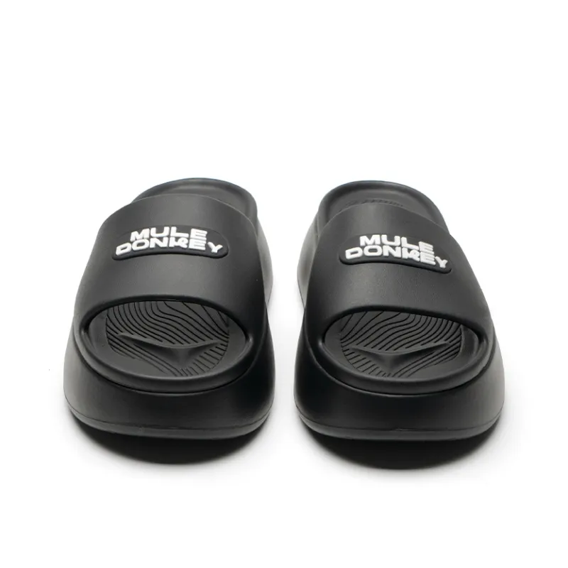 Mule Donkey Slip Resistant Odor Resistant Slide Slippers Women's Charcoal Black-4