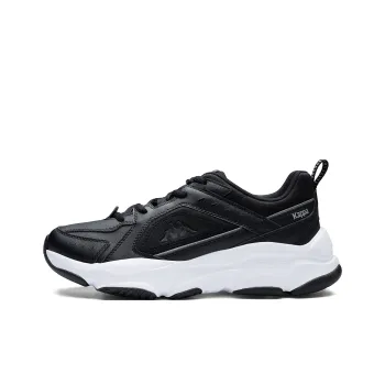 Kappa Back to Back Anti Slip Wear Resistant Low Top Chunky Sneakers Unisex Black