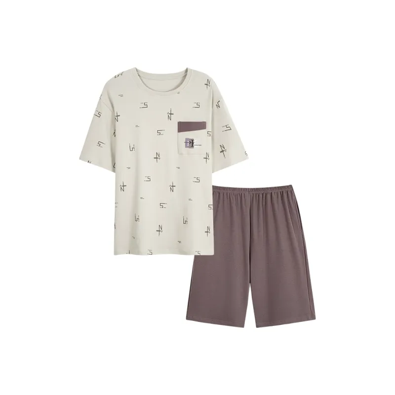 FENTENGCARE Pajama Set Men's Light Green-0