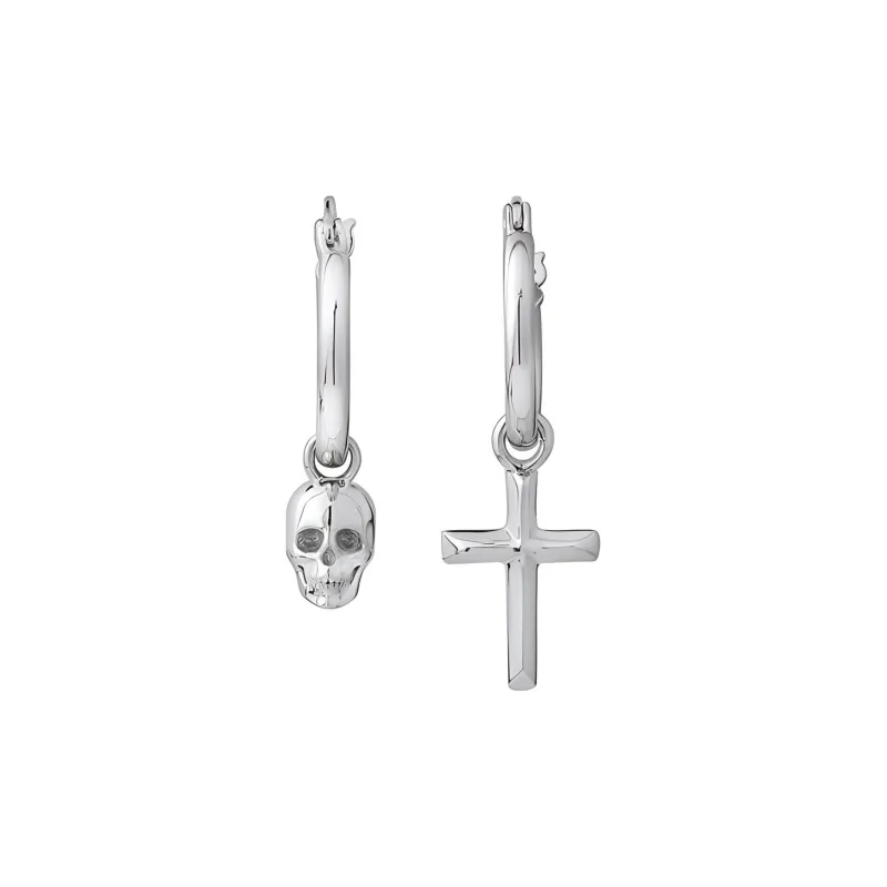 DARK ANTHEM 925 Sterling Silver Earrings Unisex-0