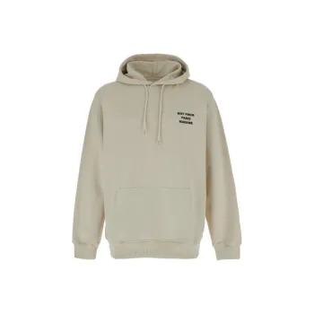 DROLE DE MONSIEUR Slogan Printed Drawstring Hoodie