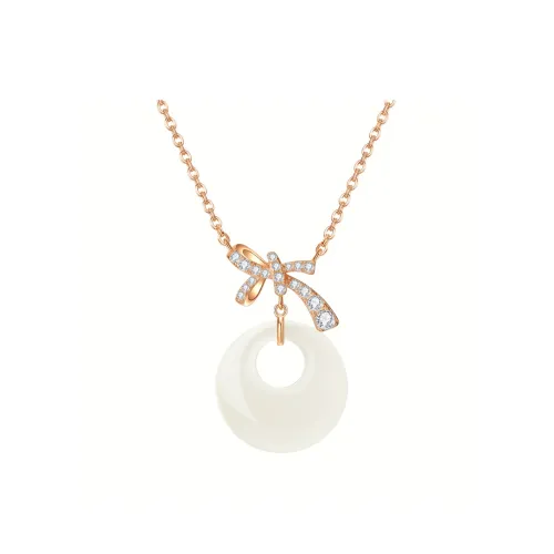 TIMEBOTTLE Chalcedony Collarbone Chain Women's