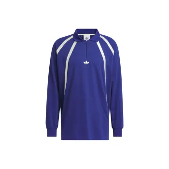 Adidas Originals RUGBY LONG SLEEVE POLO SHIRT Polo Shirt Unisex Victory Blue