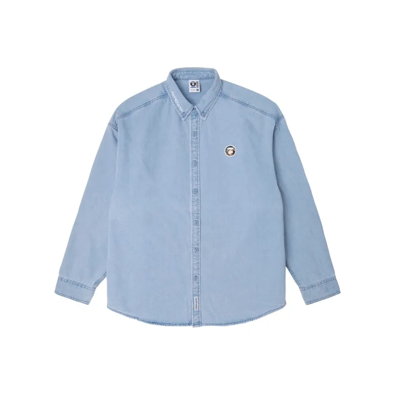 Aape Logo patch Cotton Shirt-2