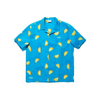 LiNing Li Ning X League Of Legends Pool Party Co branded Series Shirts Unisex Glossy Finish Blue All Over Print Combination