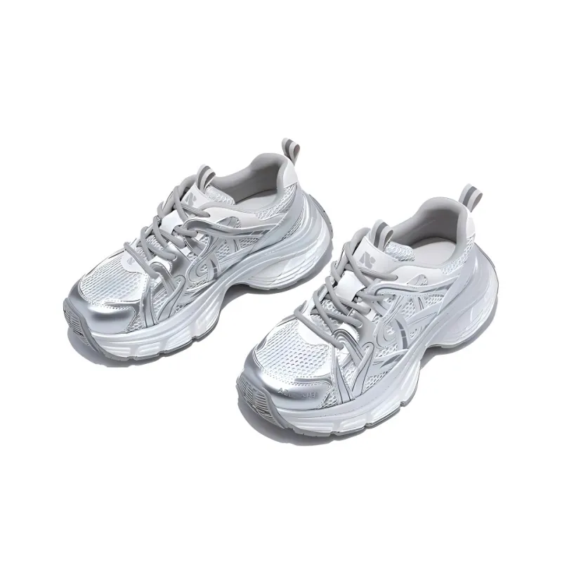BARDILEV Cushioning, Slip Resistant, Breathable, Lightweight, Height Increasing Low Top Chunky Sneakers Women's-2
