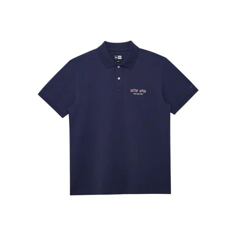 New Era SS24 Polo Shirt Unisex Navy Blue-0
