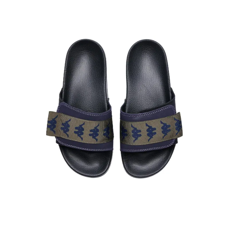 Kappa Slip Resistant Slide Slippers Unisex Black-3
