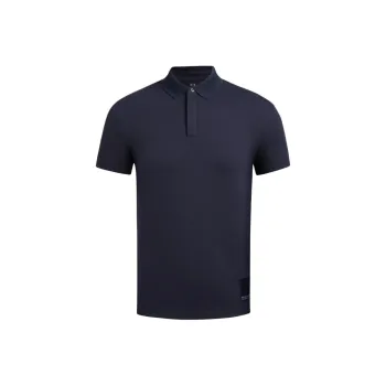 ARMANI EXCHANGE SS24 Polo Shirt Men's Navy Blue
