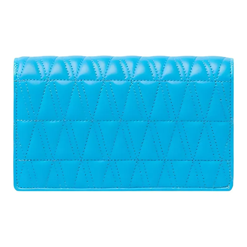 VERSACE Virtus Lambskin Evening Party Bag One Shoulder Crossbody Clutch Regular Women's Turquoise-2