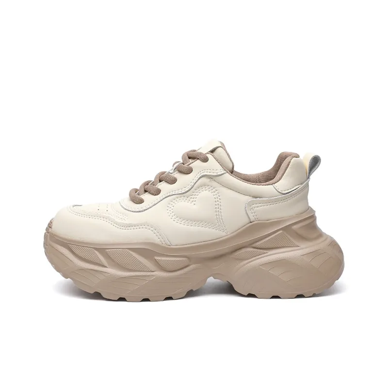 ABIDJAN Height Increasing Low Top Chunky Sneakers Women's-5