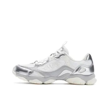 FILA FLUID 6 ST Cat Paw Shoes Anti Slip Wear Resistant Low Top Chunky Sneakers Women's Gray White