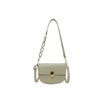 Yalu PU Shoulder Bag, Crossbody Bag Regular Women's Khaki/White/Black/Gray/Yellow/Green