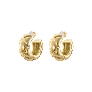 LELOUP Gold Plated Copper Earrings Unisex Gold