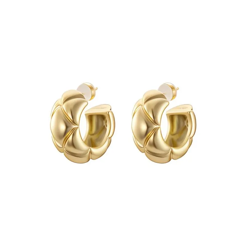 LELOUP Gold Plated Copper Earrings Unisex Gold-0
