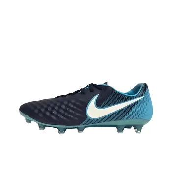 Nike Magista Opus Anti-Slip Wear-Resistant Soccer Shoes Men's Black Blue