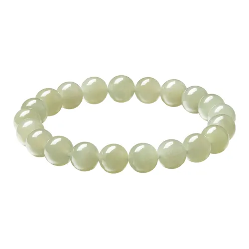 Stone Notes Bracelets Pale Greenish White Jade Women's