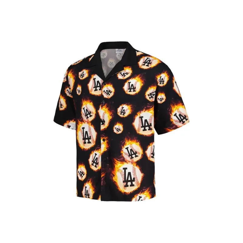 MLB x PLEASURES Los Angeles Dodgers Shirt Men's Black-0
