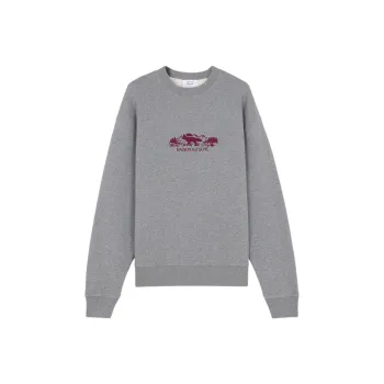 Maison Kitsune Outdoor Profile Fox Crewneck Sweatshirt