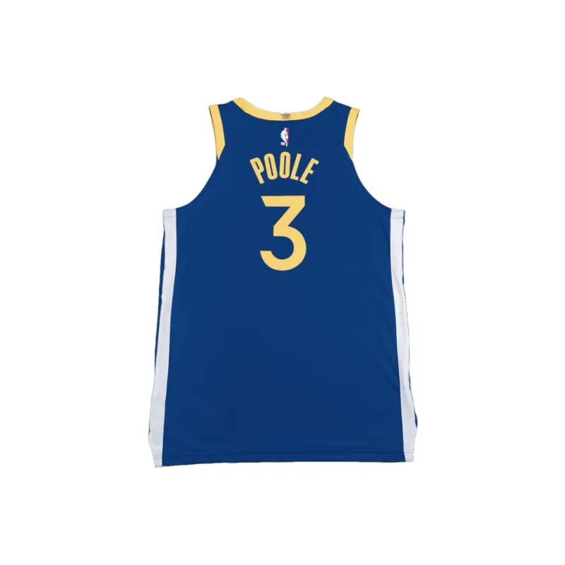 Nike x NBA Golden State Warriors POOLE Basketball Jersey Men's Blue-1