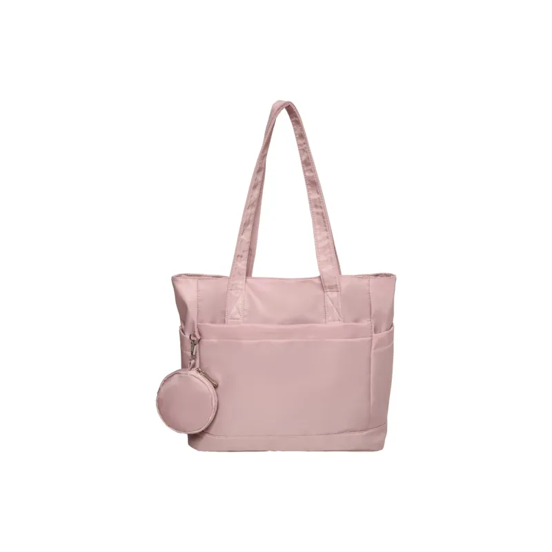OUZIHUANG Nylon Shoulder Bag Unisex Black/Pink/Khaki/Green-5