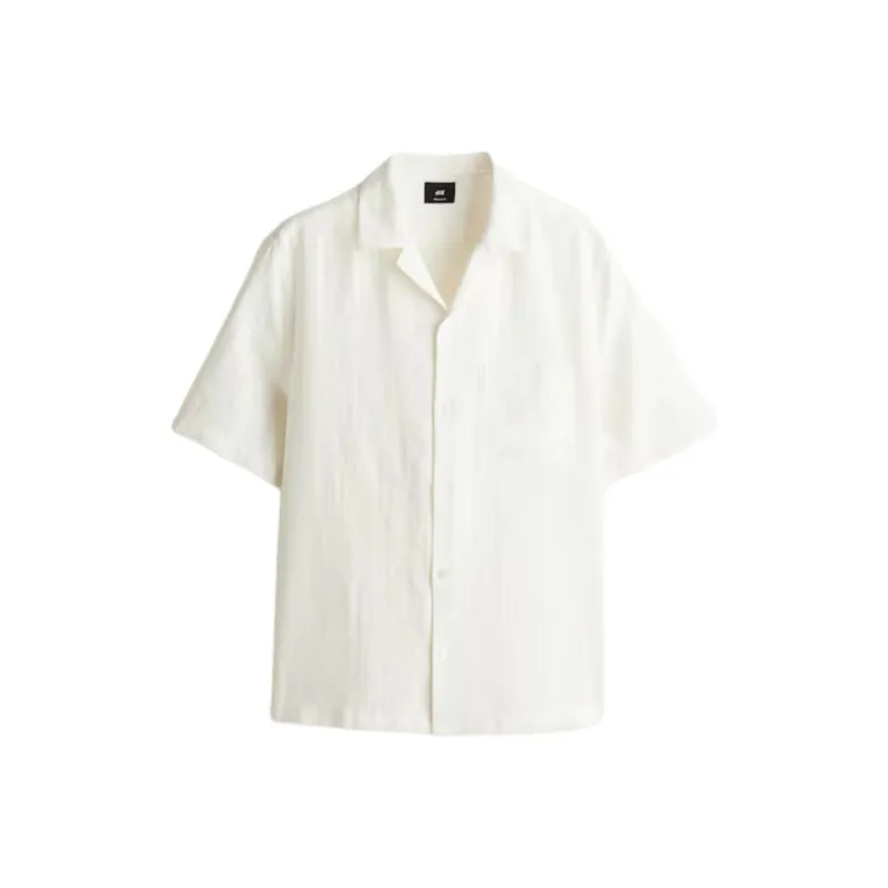 H&M Shirts Men Cream-0