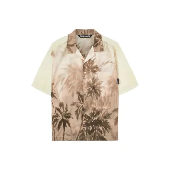 PALM ANGELS Sunset Palms Bowling Shirt