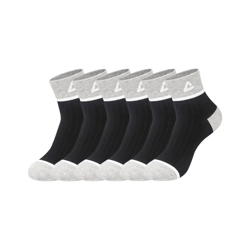 PEAK Mid Calf Socks Unisex 6 Pack-3