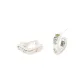 Gemstone Square Hoop Earrings, Silver