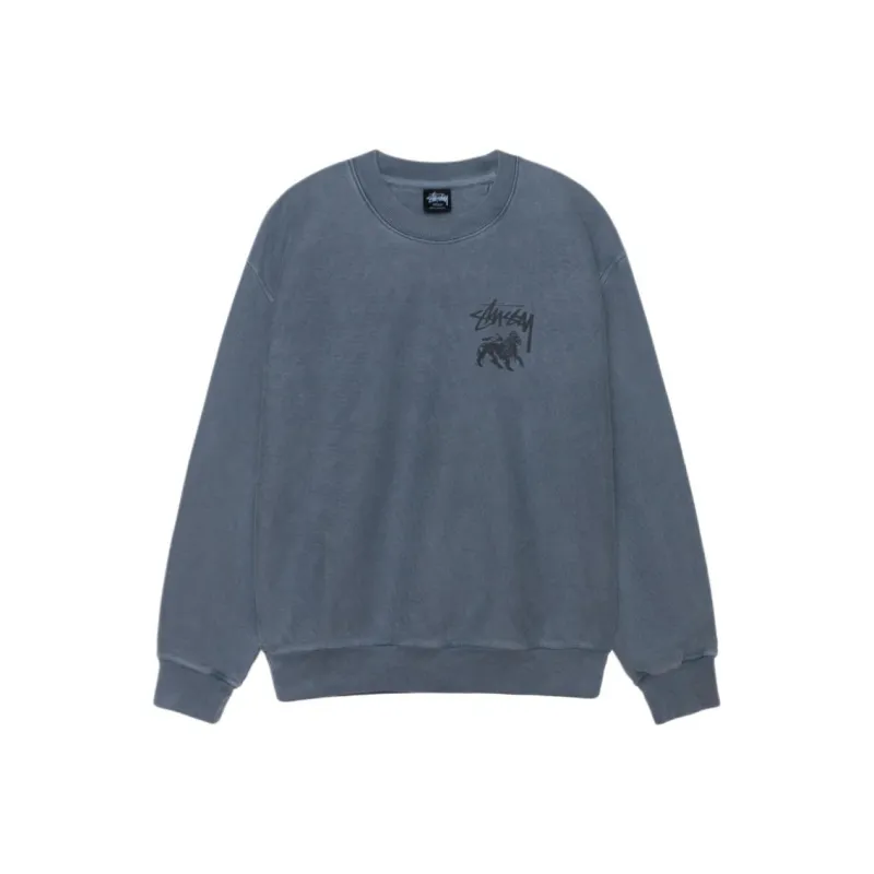 Stussy Rasta Lion Pigment Dyed Crew-2