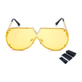 Gold Frame with Yellow Lens