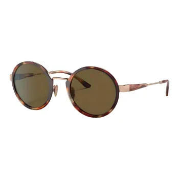 GIORGIO ARMANI Metal Round Sunglasses Women's Tortoiseshell