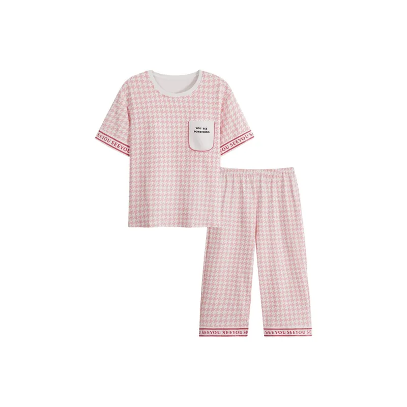 FENTENGCARE Pajama Set Women's Peach-0