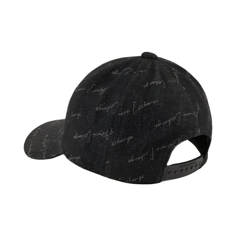 ARMANI EXCHANGEAE Cotton Baseball Caps Women's Black-1