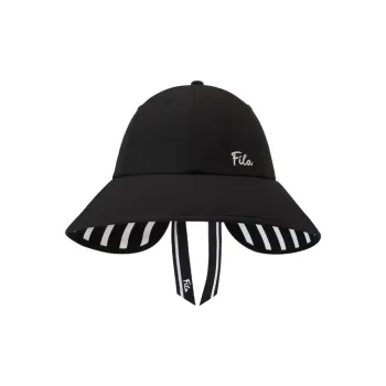 FILA FUSION Polyester Bucket Hats Women's Pitch Black