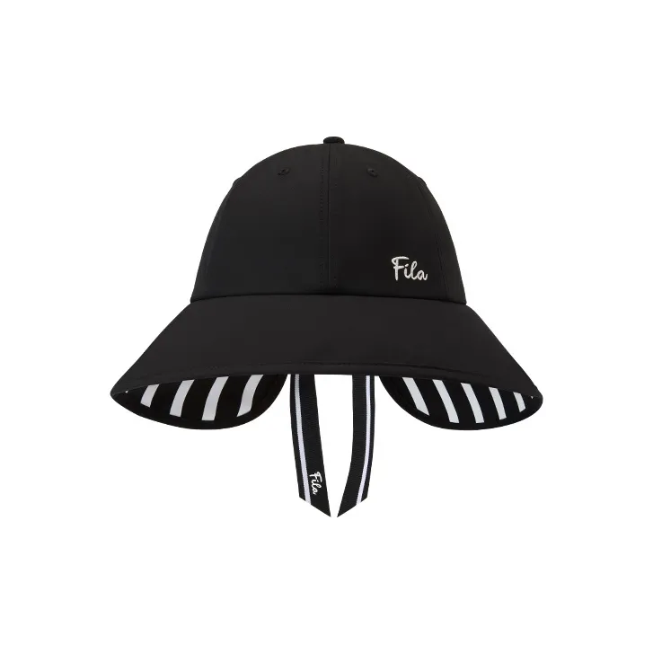 FILA FUSION Polyester Bucket Hats Women's Pitch Black-0