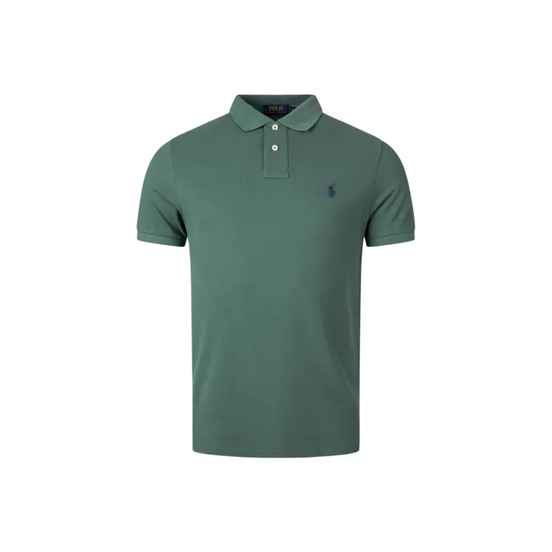 Polo Ralph Lauren Logo Embroidered Straight Hem Polo Shirt-0