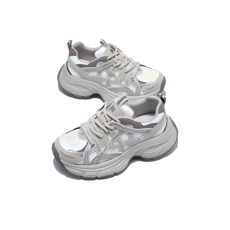 BARDILEV Cushioning, Slip Resistant, Breathable, Lightweight, Height Increasing Low Top Chunky Sneakers Women's-15