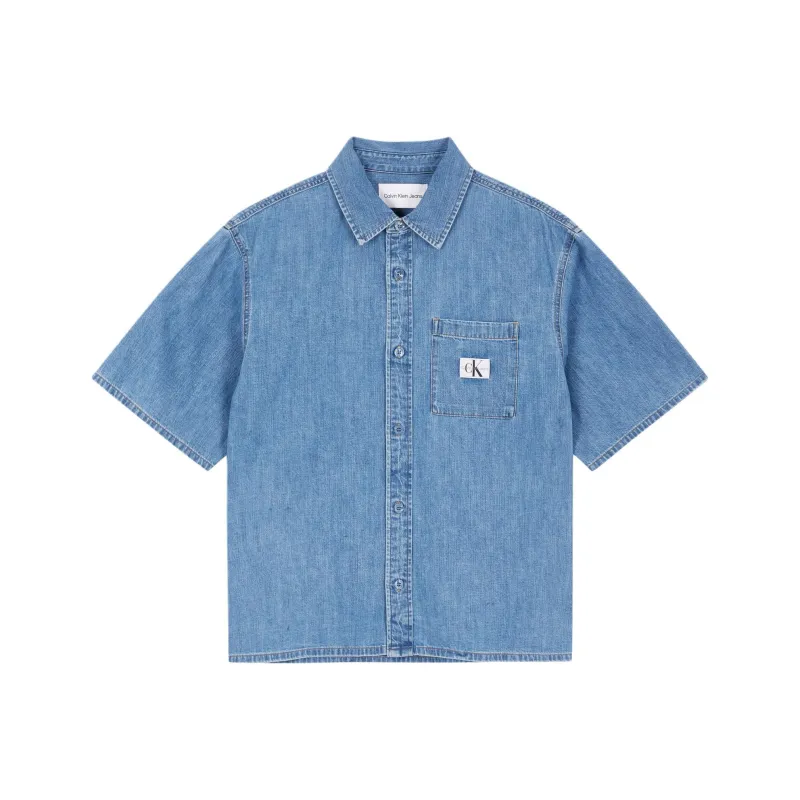 CALVIN KLEIN Shirt Men's Medium Blue-0