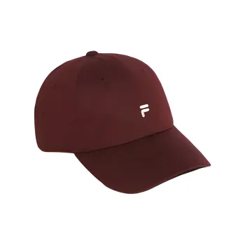 FILA Cotton Baseball Caps Unisex Red