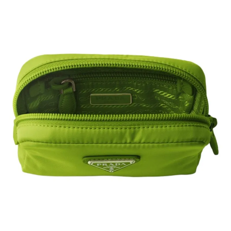 PRADA Re Nylon Recycled Polyamide Clutch Women's Lawn Green-4