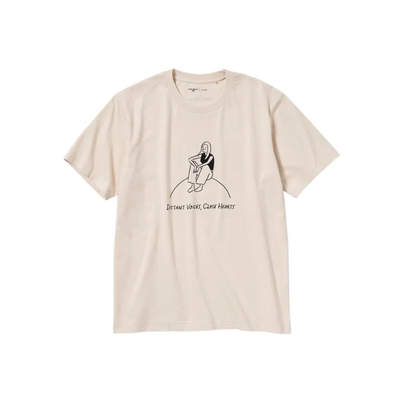 UNIQLO/UNIQLO Peace For All Series T Shirts Unisex Light Beige-0