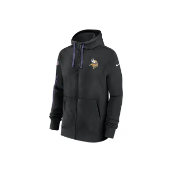 Nike Minnesota Vikings Sideline Team Issue Club Men's Nike Full Zip Hoodie