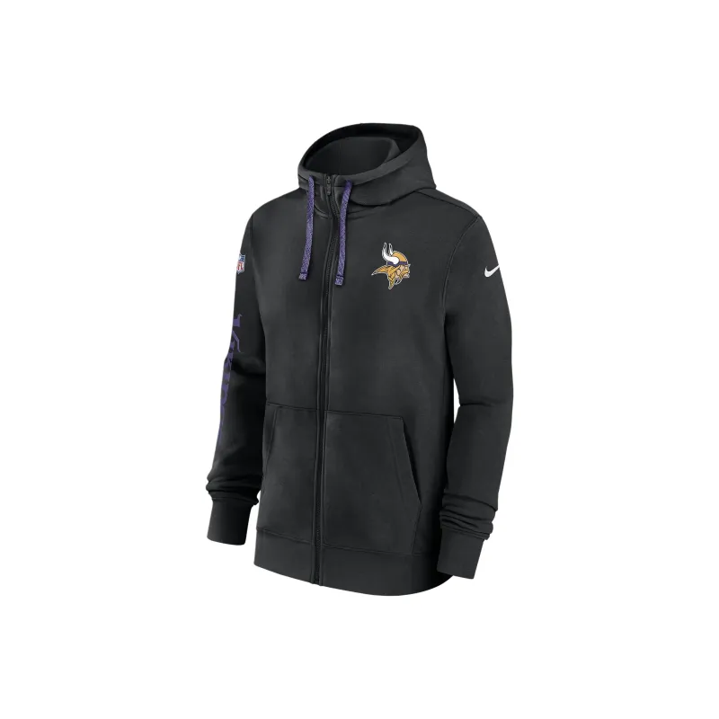 Nike Minnesota Vikings Sideline Team Issue Club Men's Nike Full Zip Hoodie-0