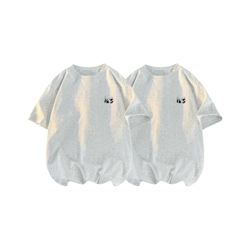 IN'S T Shirt Unisex Multicolor Heather Gray-20
