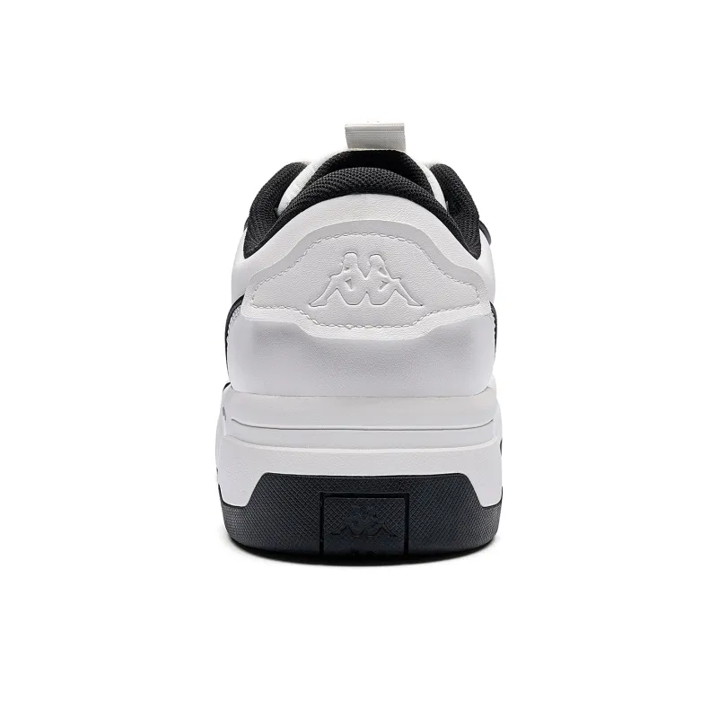 Kappa Panda Print Back to Back Anti Slip Wear Resistant Low Top Skateboard Shoes Unisex White Black-4